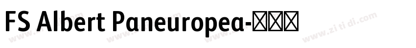 FS Albert Paneuropea字体转换